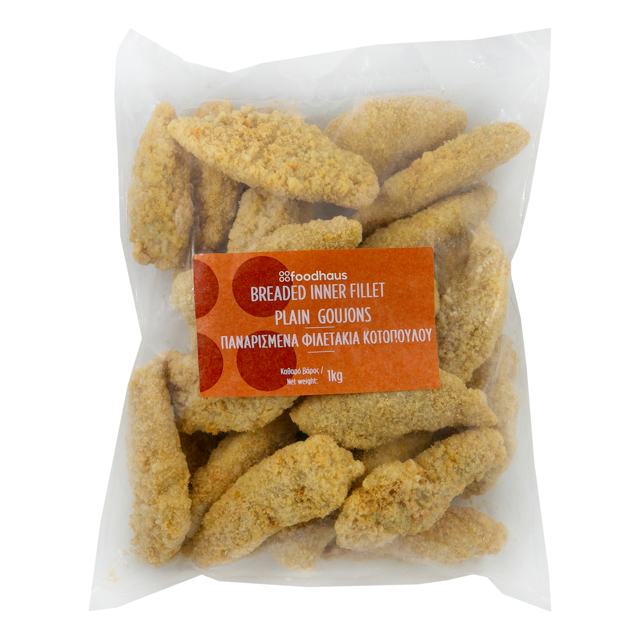 Plain Breaded Chicken Inner Fillet 1kg
