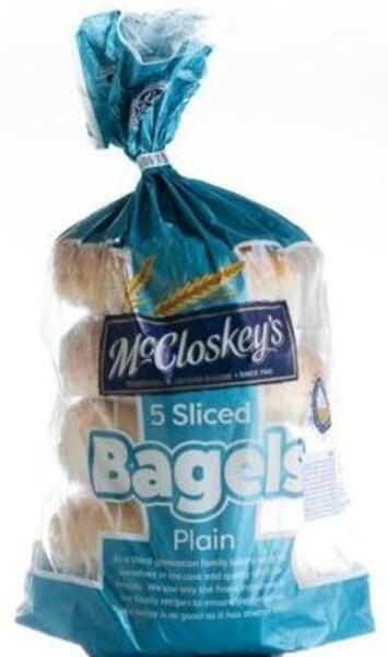 Plain Bagels 5 X 90g 450g                             