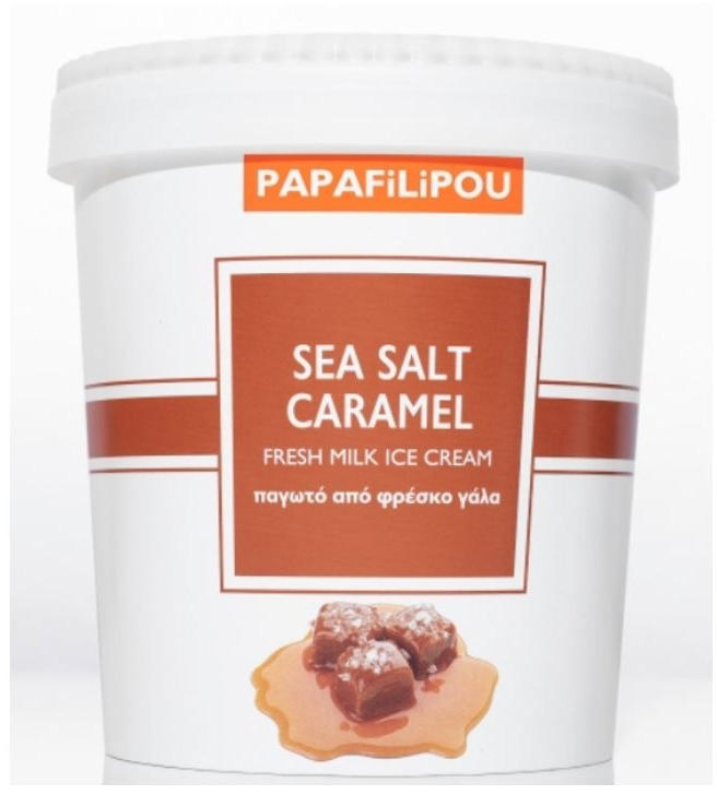 Papafilipou Παγωτό Sea Salt Caramel 850ml