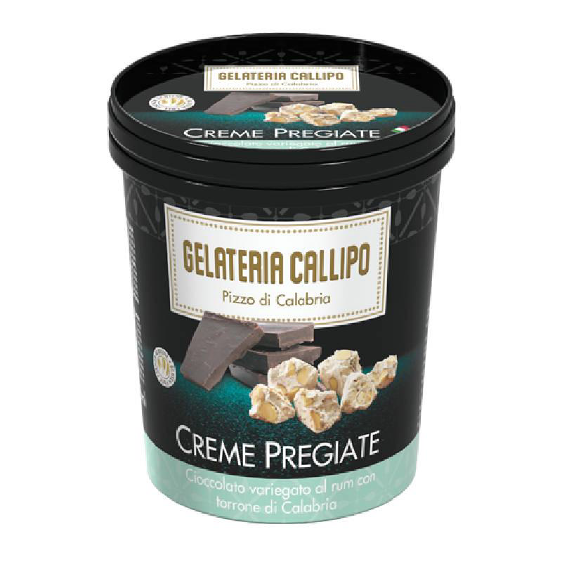 Callipo Ιταλικό παγωτό Gelato σοκολάτα με ρούμι & νουγκάτ 310g
