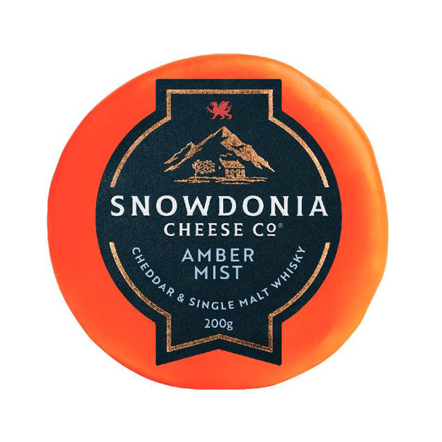 Snowdonia amber mist cheddar & single malt whisky 200g
