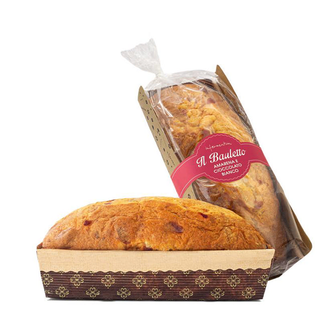 Cherry & White Choc Bauletto Cake