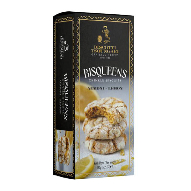 Tsoungari Bisqueens crinkle lemon 180g