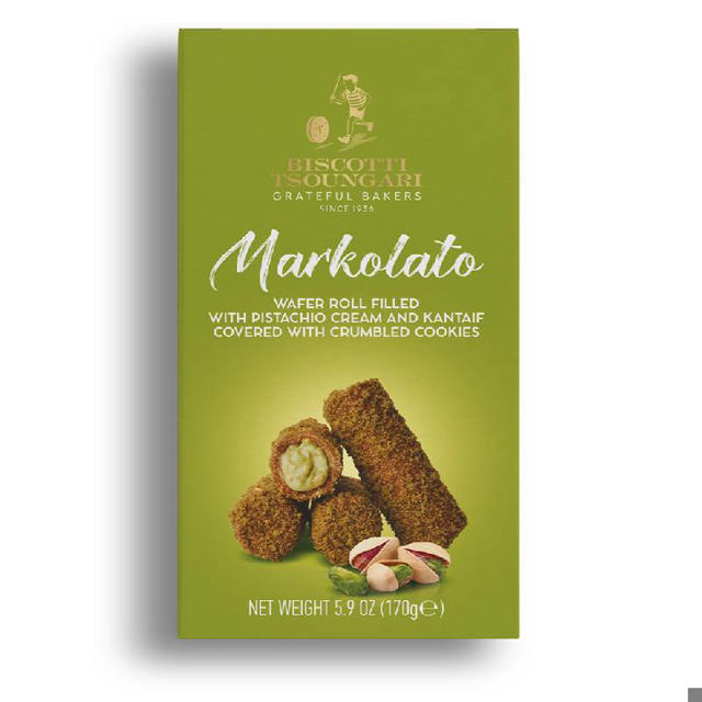 Τsoungari Markolato Γκοφρετάκι με κρέμα φυστικί Αιγίνης 170g