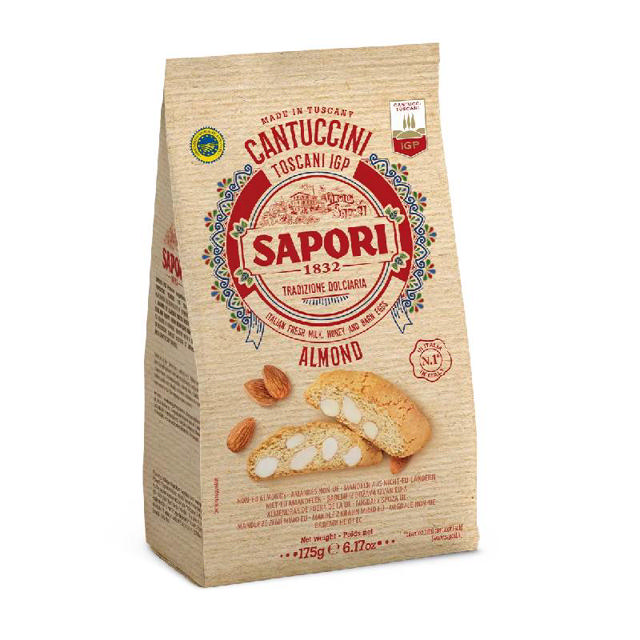 Sapori Ιταλικά Μπισκότα με αμύγδαλο 175g