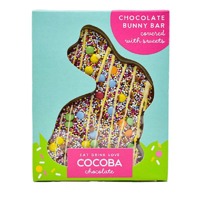 Cocoba Πασχαλινό σοκολατένιο λαγουδάκι με ζαχαρωτά 65g