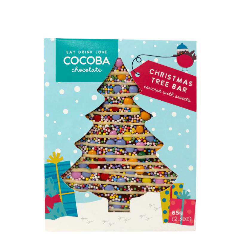 Cocoba Chocolate Christmas Tree Bar 65g