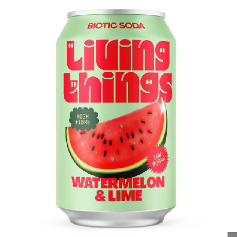 Living Things Watermelon & Lime Soda 330ml
