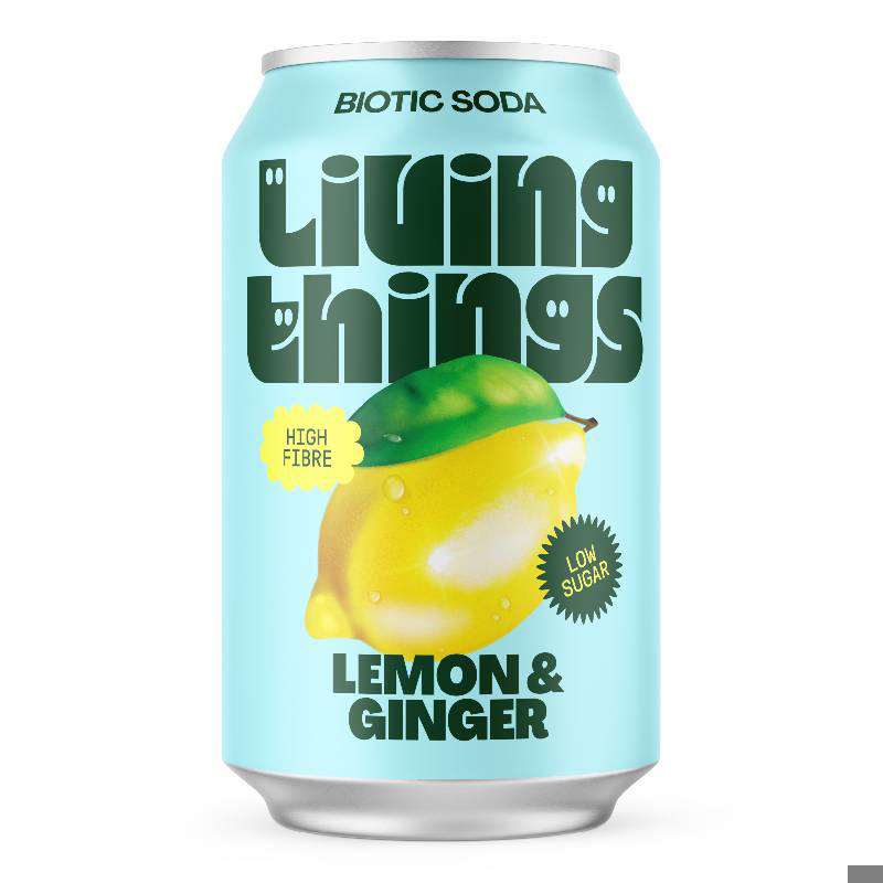 Living Things Lemon & Ginger Soda 330ml