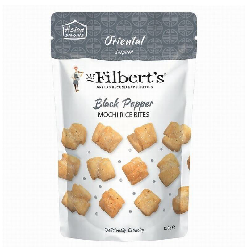 Mr. Filberts Black Pepper Mochi Rice Bites 150g