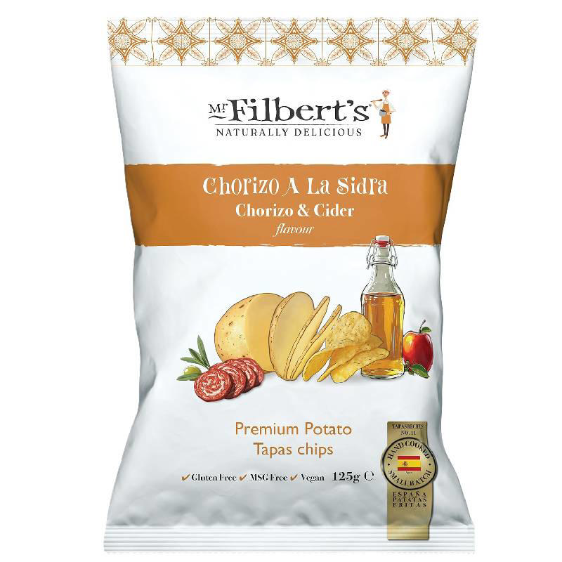 Mr Filbert's Premium Tapas Crisps με Chorizo & Μηλίτη 125g