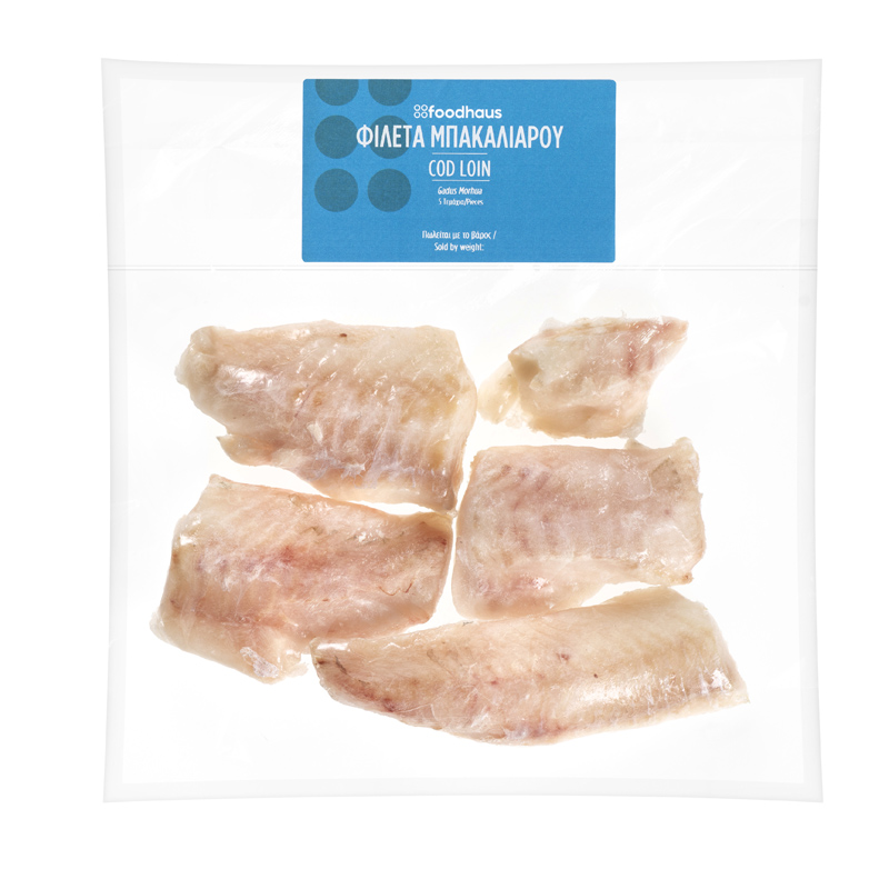 Cod loins 180/220 5 pieces 900g Cod loins 180/220 5 pieces 900g