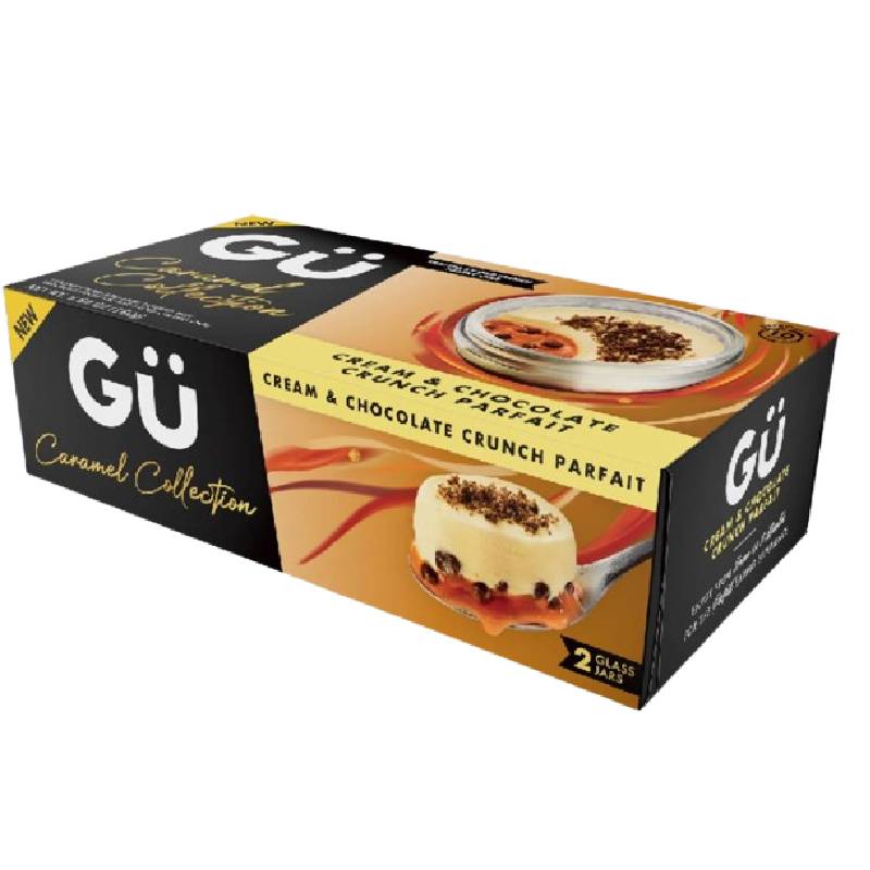Gu Παγωτό Sundae με κρέμα & τραγανή σοκολάτα 2x80g Gu Παγωτό Sundae με κρέμα & τραγανή σοκολάτα 2x80g