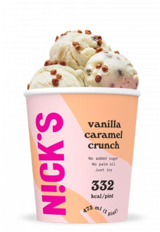 Nick's Βανίλια με αλατισμένη καραμέλα 473ml Nick's Βανίλια με αλατισμένη καραμέλα 473ml