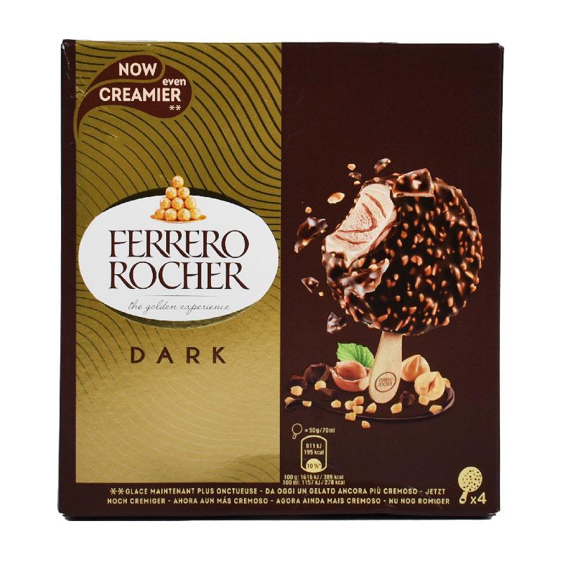 Ferrero Rocher Dark Ice Cream 4 x 50 g Ferrero Rocher Dark Ice Cream 4 x 50 g