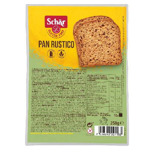 Pan Rustico Dark sliced bread 250g Pan Rustico Dark sliced bread 250g