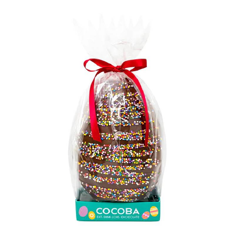 Cocoba Jazzie Sprinkles Milk Chocolate Egg 250g Cocoba Jazzie Sprinkles Milk Chocolate Egg 250g