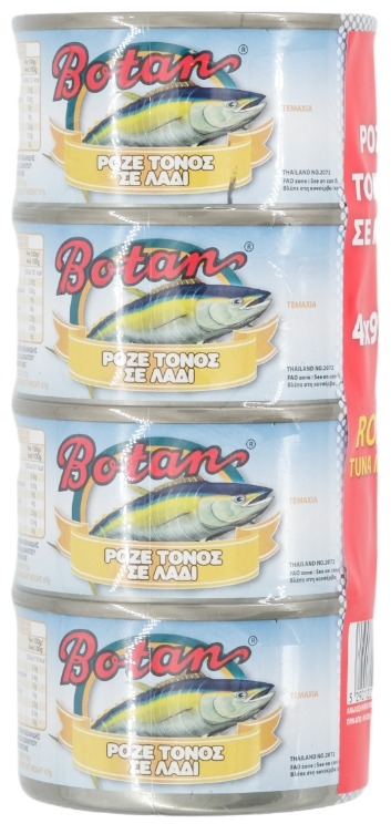 Botan Ροζέ τόνος σε λάδι 4 Χ 95g Botan Ροζέ τόνος σε λάδι 4 Χ 95g
