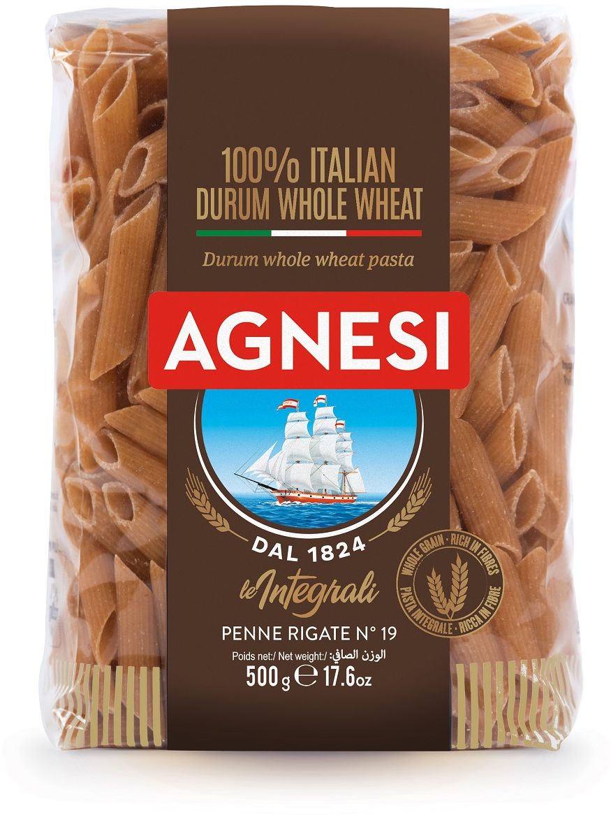 Agnesi Whole Wheat Penne Rigate 500g Agnesi Whole Wheat Penne Rigate 500g