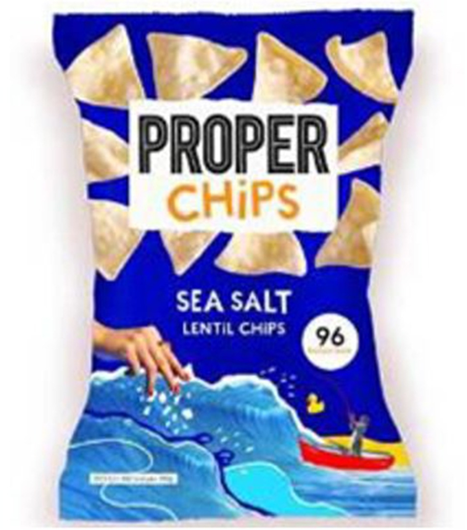 Proper Τσιπς απο φακές με θαλασσινό αλάτι 85g Proper Τσιπς απο φακές με θαλασσινό αλάτι 85g