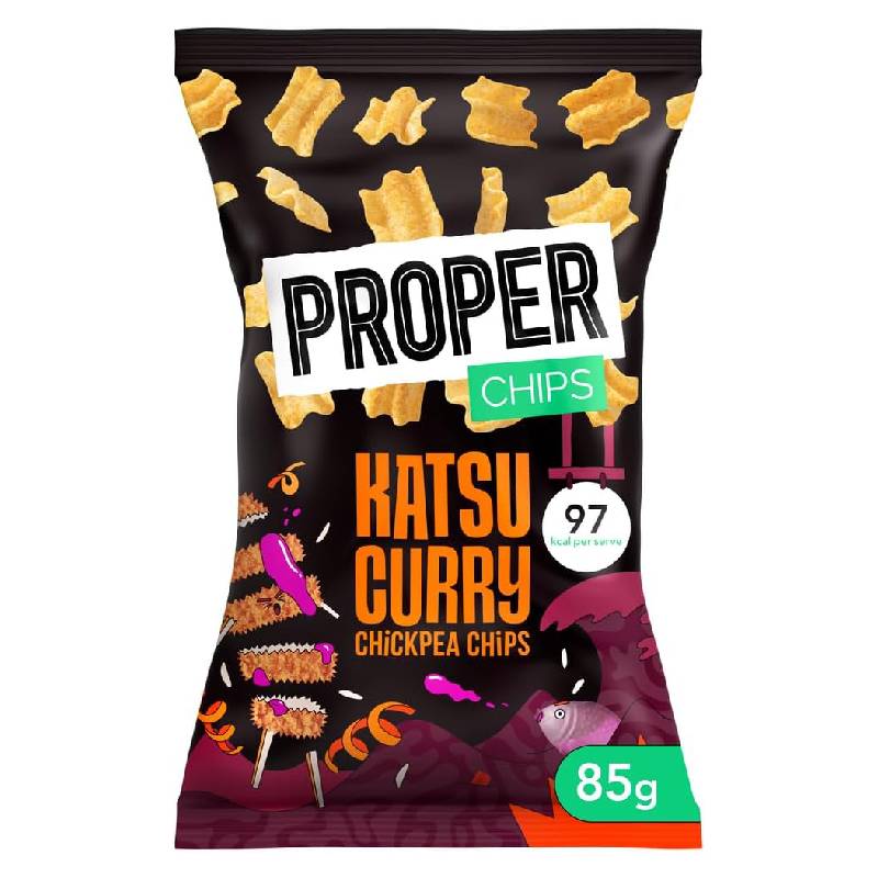 Proper Katsu Curry Chickpea Chips 85g Proper Katsu Curry Chickpea Chips 85g