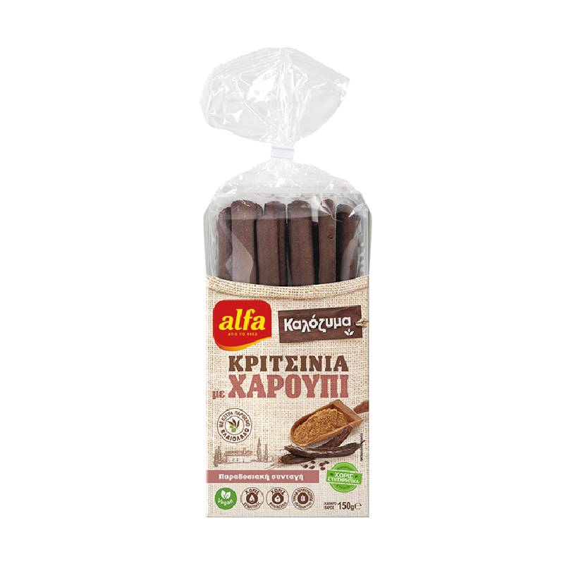 Αlfa κριτσίνια με χαρούπι 150g Αlfa κριτσίνια με χαρούπι 150g